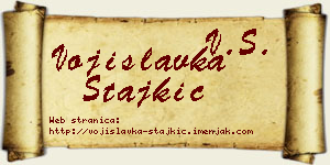 Vojislavka Stajkić vizit kartica